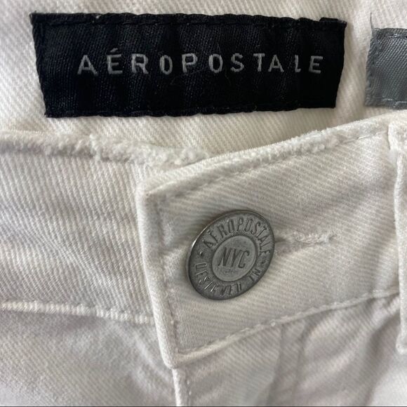 Aeropostale Straight Ankle Distressed Jeans Sz 0 - Picture 10 of 12